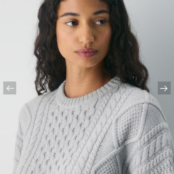 Aritzia Heritage Knit Merino Wool Crew Sweater New - Picture 4 of 9